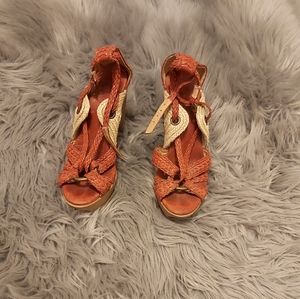 Frye sandle heels